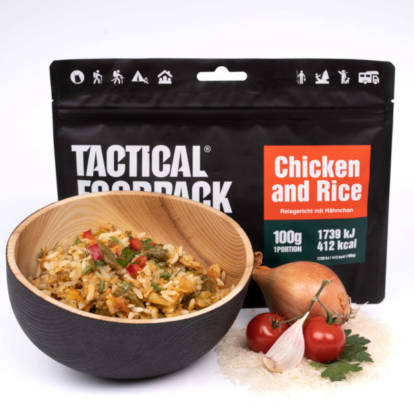 Gaiagames Tactical Foodpack, Reisgericht mit Hähnchen